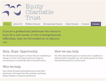 Tablet Screenshot of equitycharitabletrust.org.uk
